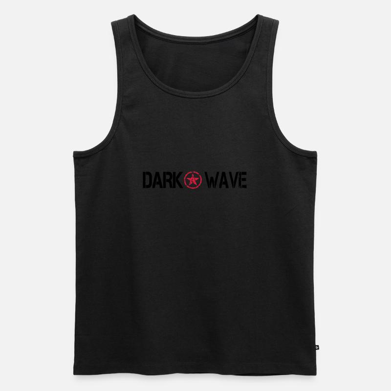 dark wave - Männer Premium Bio Tank Top - Schwarz