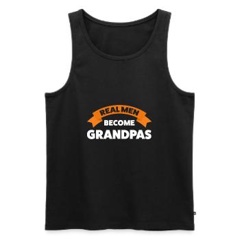 Großvater Großvater Großvater Geschenk - Männer Premium Bio Tank Top - Schwarz - Vorne - Michal (187cm)