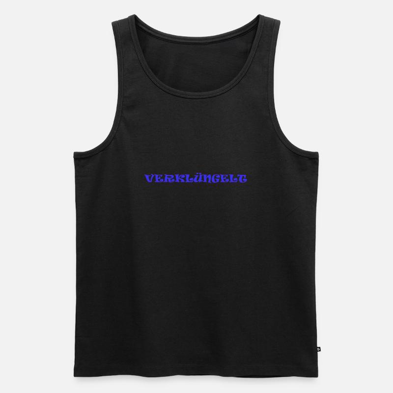 VERKLÜNGELT1 - Männer Premium Bio Tank Top - Schwarz