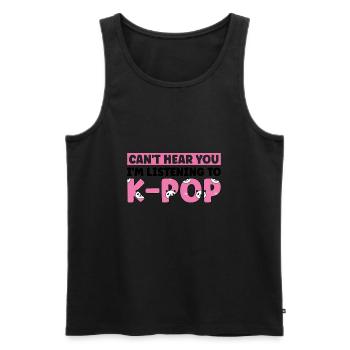Südkorea k-pop Südkorea Geschenk - Männer Premium Bio Tank Top - Schwarz - Vorne - Michal (187cm)