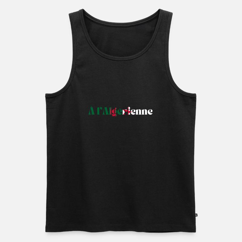 Algerien - Algerien Geschenkidee - Männer Premium Bio Tank Top - Schwarz
