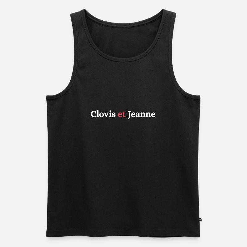 Clovis et Jeanne Blanc - Débardeur bio Premium Homme - noir
