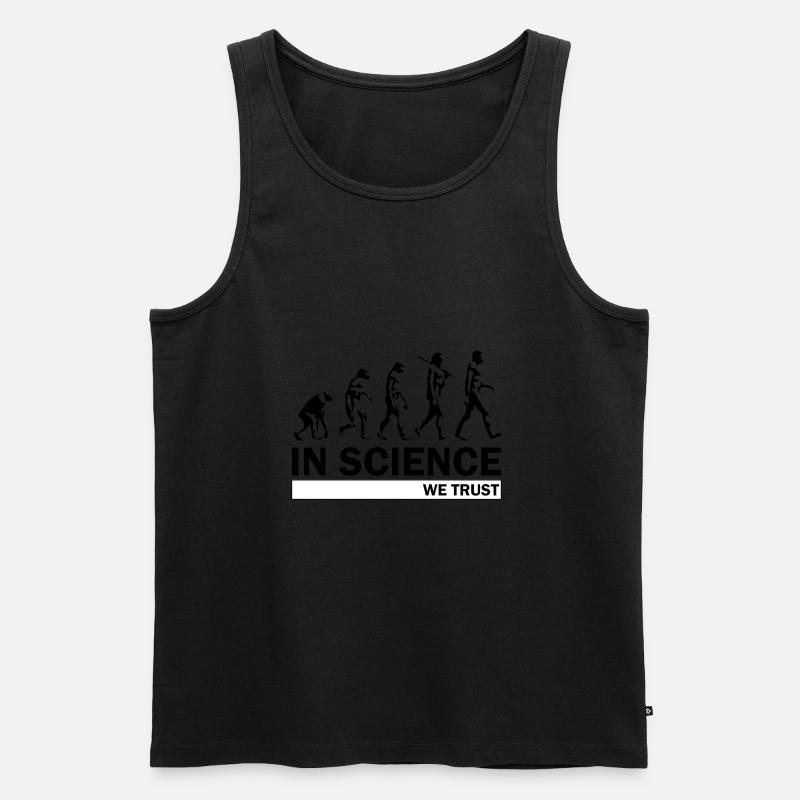 Evolution de la science - Débardeur bio Premium Homme - noir