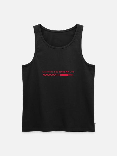 last_night_dj - Männer Premium Bio Tank Top - Schwarz