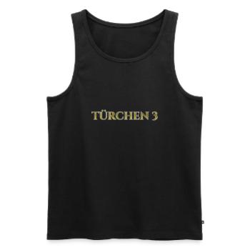 Türchen 3 - Männer Premium Bio Tank Top - Schwarz - Vorne - Michal (187cm)