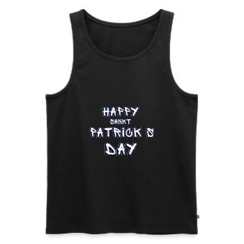 Saint Patrick's - Men's Premium Organic Tank Top - black - Front - AI Model Male 178 light (178cm)