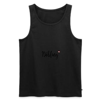 Döbling Bezirk Wien - Männer Premium Bio Tank Top - Schwarz - Vorne - Michal (187cm)