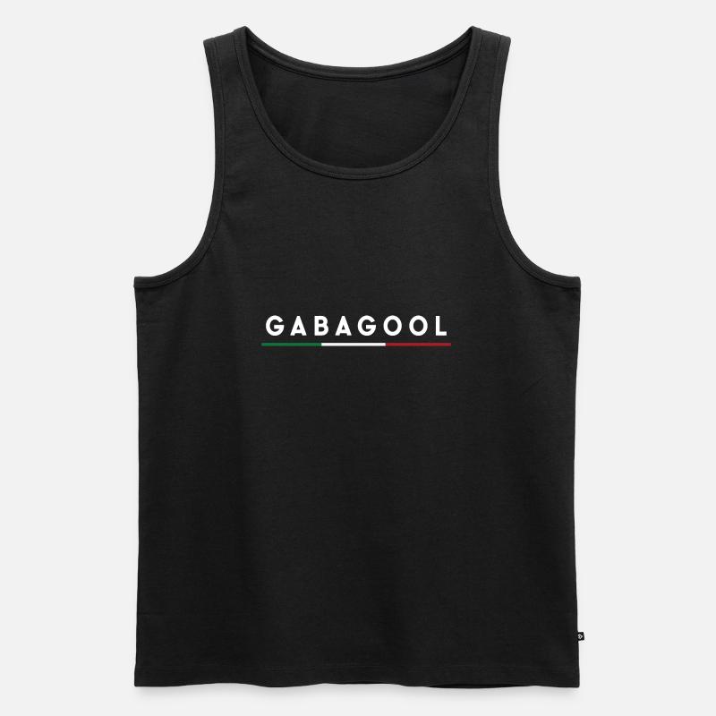 Gabagool - Männer Premium Bio Tank Top - Schwarz
