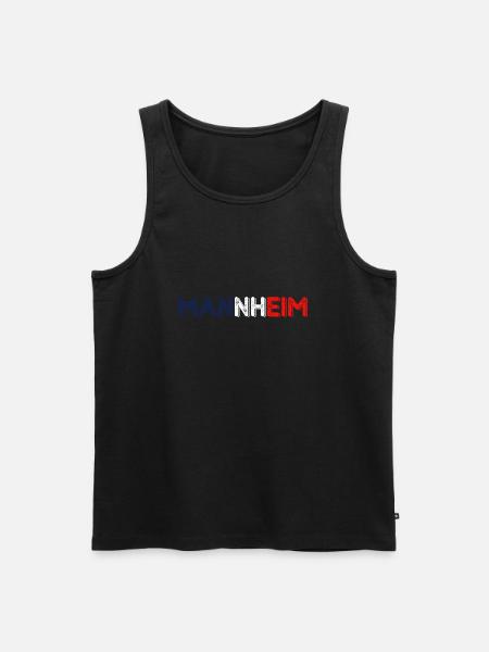 Mannheim Monnem Mannheimat - Männer Premium Bio Tank Top - Schwarz