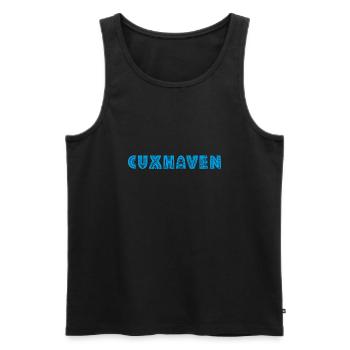 Cuxhaven - Männer Premium Bio Tank Top - Schwarz - Vorne - AI Model Male 178 light (178cm)
