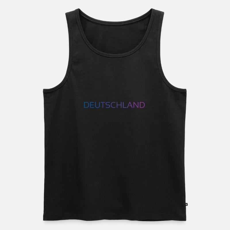 Deutschland - Männer Premium Bio Tank Top - Schwarz