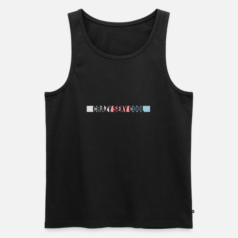 crazy sexy cool design - Men's Premium Organic Tank Top - black