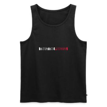 trust the process Quote - Men's Premium Organic Tank Top - black - Front - AI Model Male 178 light (178cm)