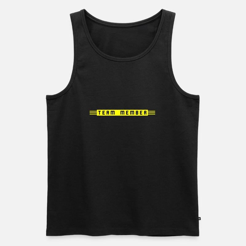 Team Member - Männer Premium Bio Tank Top - Schwarz