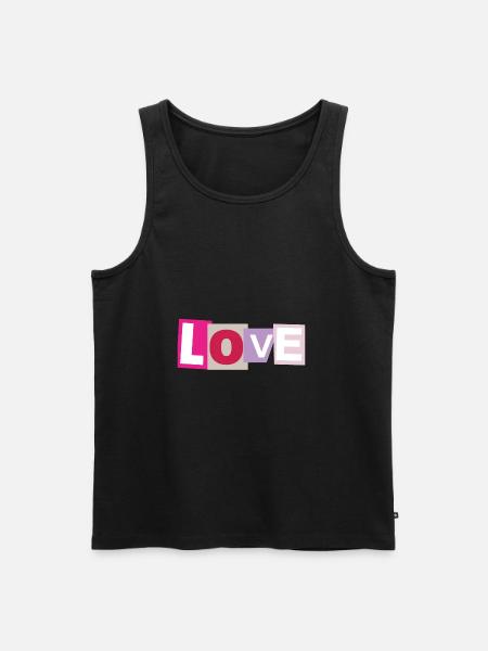Love - Débardeur bio Premium Homme - noir