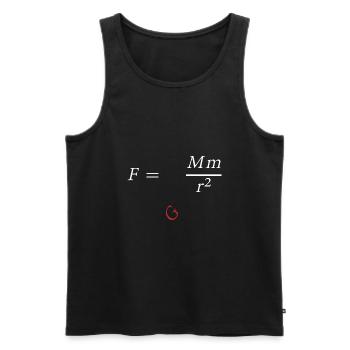 Isaac Newton - Men's Premium Organic Tank Top - black - Front - AI Model Male 178 light (178cm)