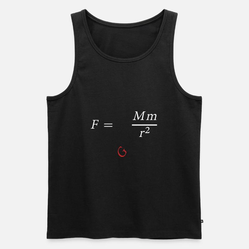 Isaac Newton - Männer Premium Bio Tank Top - Schwarz