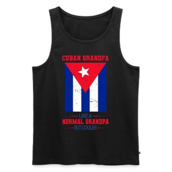 Kuba - Männer Premium Bio Tank Top - Schwarz - Vorne - Michal (187cm)