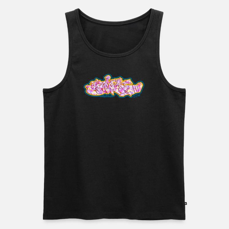 Sick Version in Pink - Männer Premium Bio Tank Top - Schwarz