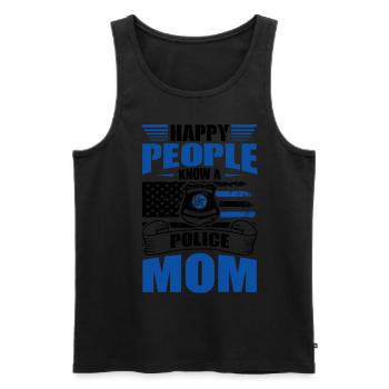 Polizei Polizist Polizeibeamte - Männer Premium Bio Tank Top - Schwarz - Vorne - Michal (187cm)