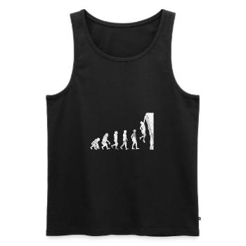 Geschenk Kletterer Boulderer klettern bouldern - Männer Premium Bio Tank Top - Schwarz - Vorne - AI Model Male 178 light (178cm)