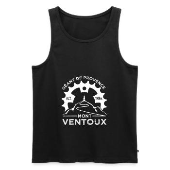 cycliste Mont Ventoux fierté sport vélo - Débardeur bio Premium Homme - noir - Devant - AI Model Male 178 light (178cm)