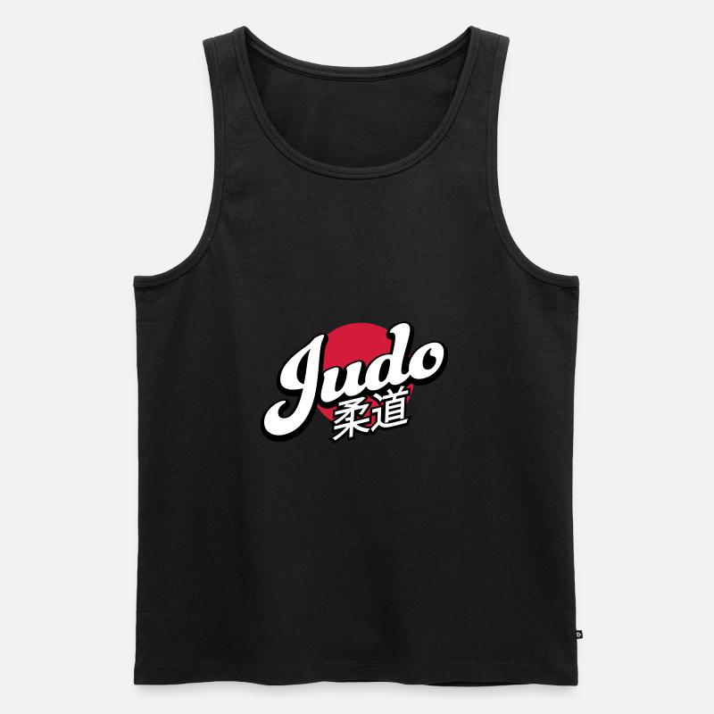 Judo - Männer Premium Bio Tank Top - Schwarz