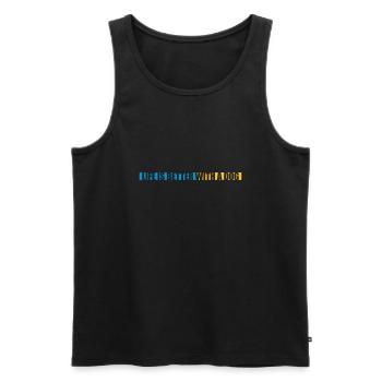 better with a dog - Men's Premium Organic Tank Top - black - Front - Michal (187cm)