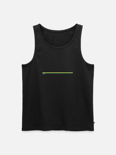 48k zx spectrum inspired rainbow stripe - Men's Premium Organic Tank Top - black