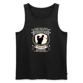 Golf I'm not retiring I'm going to be a professional - Men's Premium Organic Tank Top - black - Front - AI Model Male 178 light (178cm)