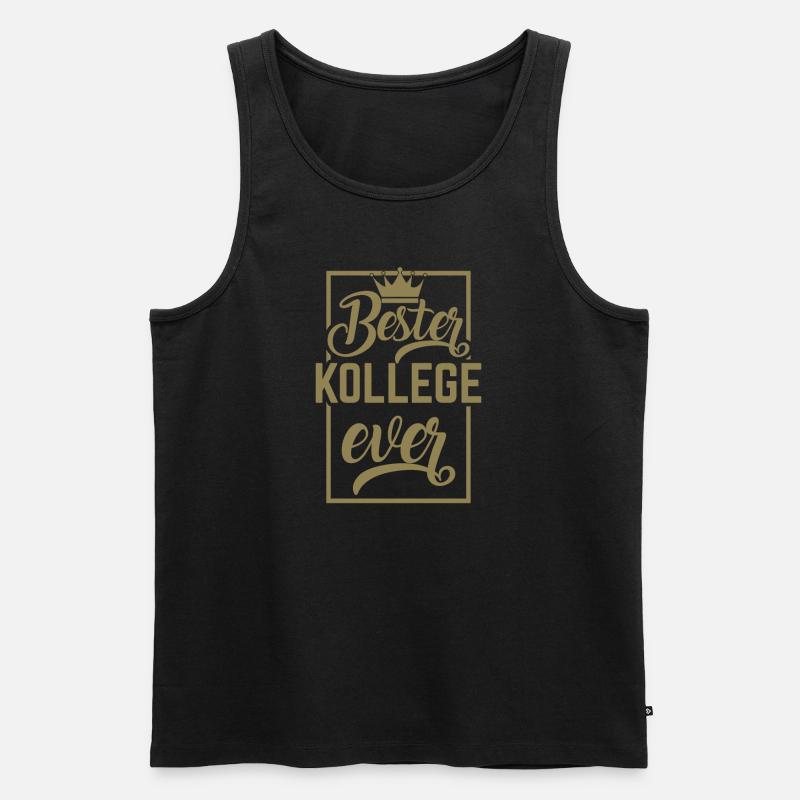 Bester Kollege Ever - Männer Premium Bio Tank Top - Schwarz