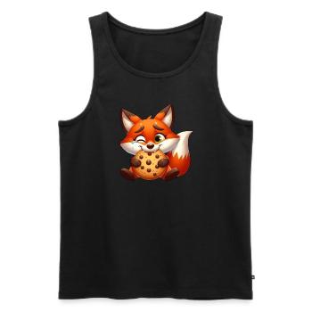 Rotfuchs Cookie Süßigkeit Nachtisch Keks - Männer Premium Bio Tank Top - Schwarz - Vorne - Michal (187cm)