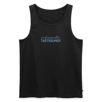 Professioneller Tagträumer - Männer Premium Bio Tank Top - Schwarz - Vorne - Michal (187cm)