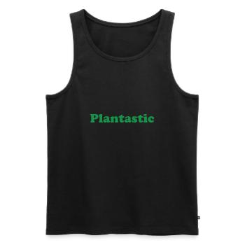 Plantastic - Plants are fantastic! - Men's Premium Organic Tank Top - black - Front - AI Model Male 178 light (178cm)