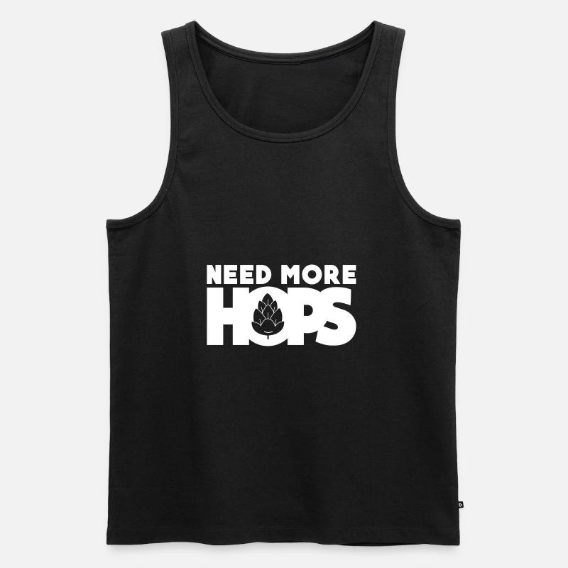 Need more hops - Männer Premium Bio Tank Top - Schwarz