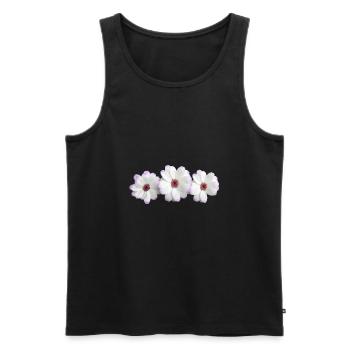 flowers flowers plants plants garden garden4 - Men's Premium Organic Tank Top - black - Front - AI Model Male 178 light (178cm)