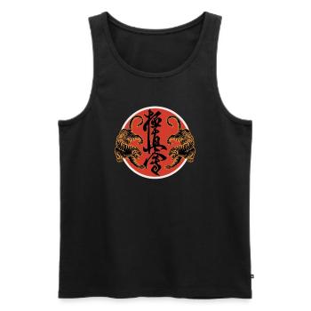 Karaté Kyokushin Arts martiaux Arts martiaux - Débardeur bio Premium Homme - noir - Devant - Michal (187cm)