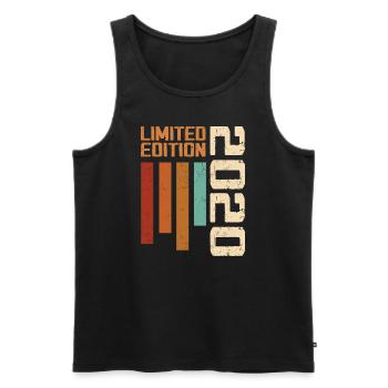 Jahrgang 2020 Retro 2020 Geburtstagsgeschenk - Männer Premium Bio Tank Top - Schwarz - Vorne - AI Model Male 178 light (178cm)