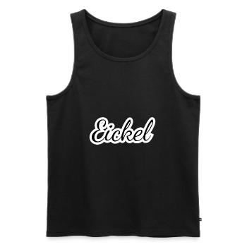 Eickel - Textdesign mit Stadtnamen - Männer Premium Bio Tank Top - Schwarz - Vorne - AI Model Male 178 light (178cm)