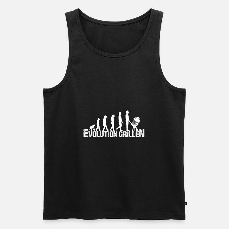 Grillen - Männer Premium Bio Tank Top - Schwarz
