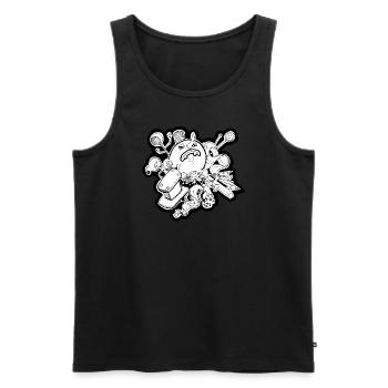 Celestial - Men's Premium Organic Tank Top - black - Front - AI Model Male 178 light (178cm)
