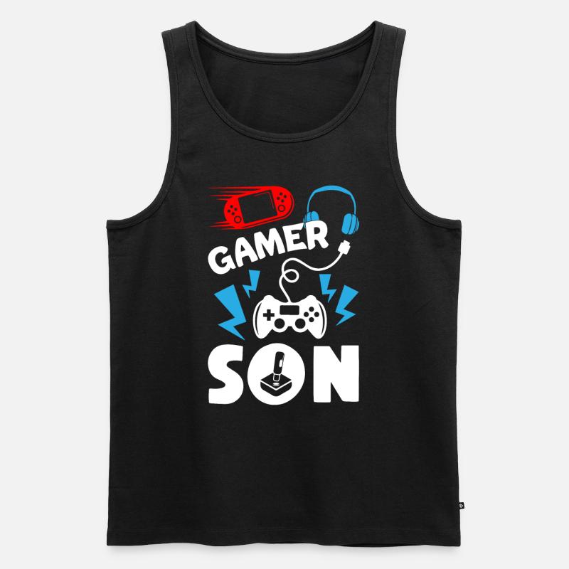 Gamer Son - Männer Premium Bio Tank Top - Schwarz