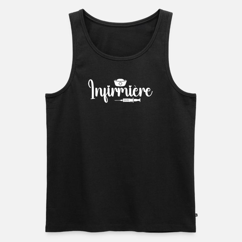 Krankenschwester Geschenk – Krankenschwester - Männer Premium Bio Tank Top - Schwarz