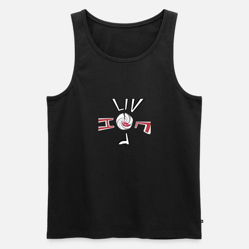 Nepal Flagge Kathmandu Harmonie - Männer Premium Bio Tank Top - Schwarz