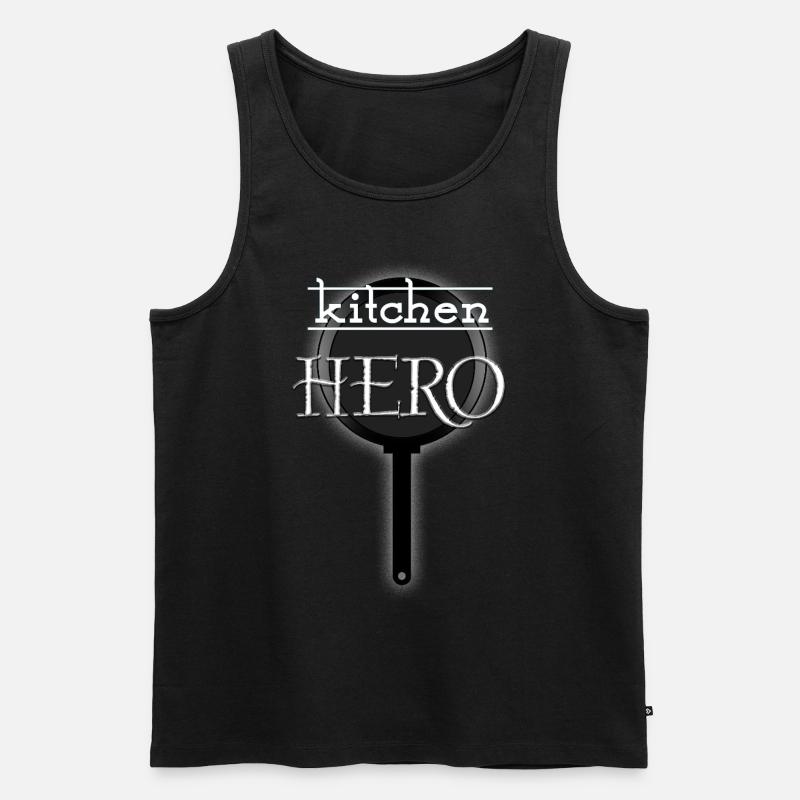 Kitchen Hero - Männer Premium Bio Tank Top - Schwarz