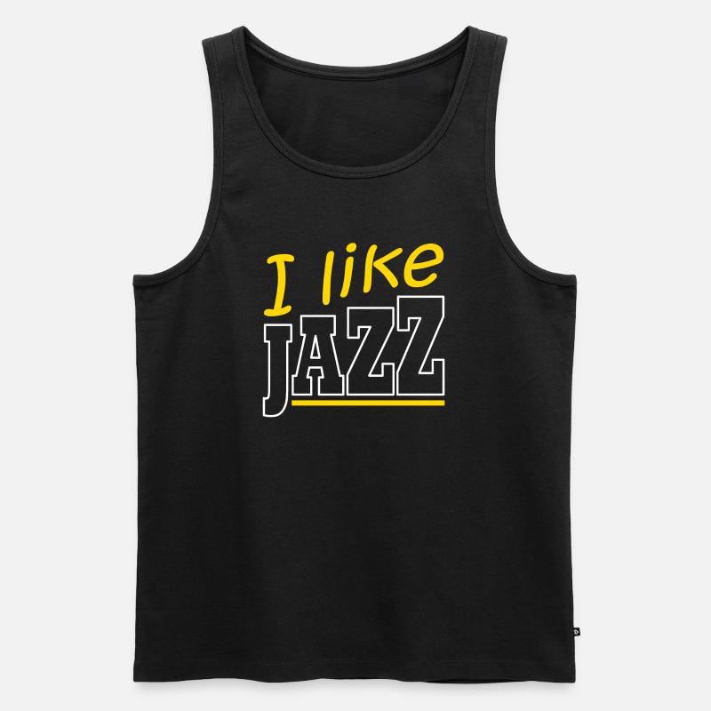 J’aime le jazz - Débardeur bio Premium Homme - noir