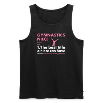 Sport Niece Gymnastics - Männer Premium Bio Tank Top - Schwarz - Vorne - Michal (187cm)
