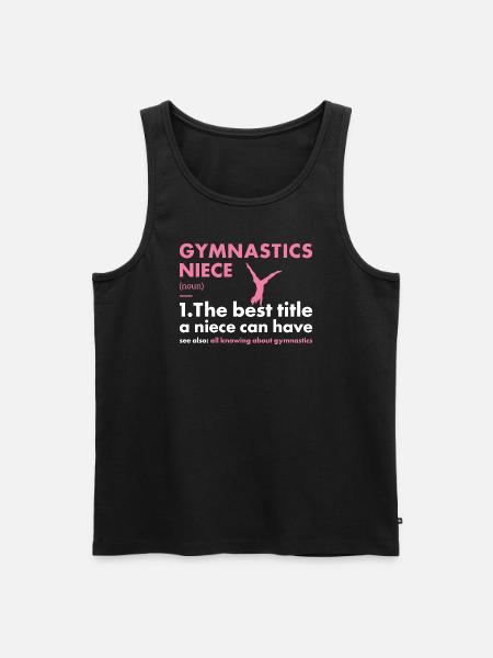 Sport Niece Gymnastics - Men's Premium Organic Tank Top - black