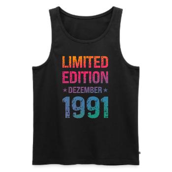 Limited Edition Birthday Party Vintage 1991 - Men's Premium Organic Tank Top - black - Front - Michal (187cm)