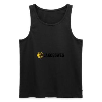 Pilgrimage Santiago Way Santiago de Compostela - Men's Premium Organic Tank Top - black - Front - AI Model Male 178 light (178cm)
